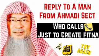 A man from Ahmadi Sect using Sheikh Assim's platform to spread fitnah & lies | Assim Al Hakeem