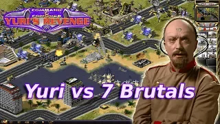 Red Alert 2 - Near Ore Far Map - 7 brutals vs 1 yuri