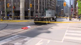 Female pedestrian struck and killed in downtown Toronto