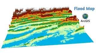 Flood Risk Simulation Map of an area using ArcGIS