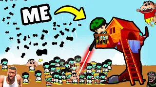 SHINCHAN Attacked by Zombies in Forest IDLE LUMBER EMPIRE with Franklin and Chop | Dream Squad Op