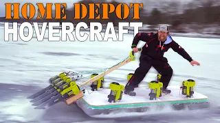 Home Depot Hovercraft Build / Leaf blower hovercraft