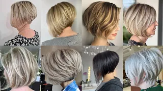 Women Latest Short Pixie Bob Haircut||New Stylish Short Bob Haircut 2024!