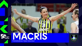 MACRIS I Fenerbahce's Brazilian Setter I Top Plays: VakifBank ISTANBUL vs. Fenerbahce Opet ISTANBUL