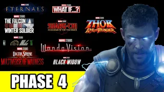 Marvel Phase 4 officially released | MCU Future | Thor Love and Thunder movie | Marvel new movies