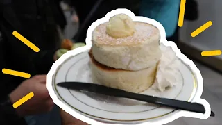 EATING FLUFFY JIGGLY JAPANESE PANCAKES!!//NYC VLOG 13