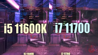 Intel 11th gen i5 11600k vs i7 11700k