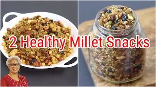 2 Healthy Millet Snacks Recipes For Weight Loss - Tea Time Snacks - Evening Snacks | Skinny Recipes