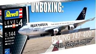 Iron Maiden Ed Force One - unboxing the Revell Boeing 747 scale model