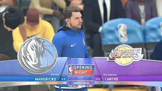 NBA 2K22 - Dallas Mavericks Vs Los Angeles Lakers Hall Of Fame Full Game PS5 Gameplay