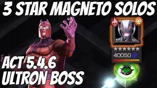 3 Star Magneto OBLITERATES Act 5 ULTRON BOSS - In ONE Special Attack