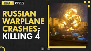 On Cam: Russian Su-34 fighter jet crashed into residential building, several dead