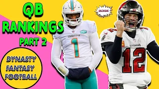 Dynasty Fantasy Football Quarterback Rankings || Part 2