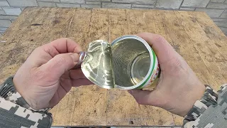 Having learned this secret, you will never throw away an empty tin can. A brilliant idea !!!