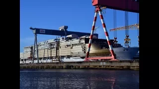 Symphony of the Seas : The construction and float-out getting ready in 2018