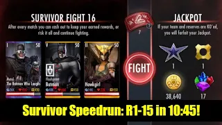 Survivor Speedrun: Rounds 1-15 in Under 11 Minutes!  • Injustice: Gods Among Us Mobile