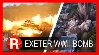 Exeter WW2 bomb detonated after homes evacuated