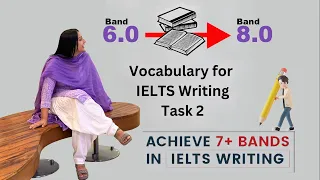English with Roop Writing Task 2 |  IELTS Writing Vocabulary | SYNONYMS for most common words