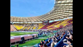 Roma-Lazio 1 a 0. Il pre e il post partita del derby. Le coreografie, i cori e la festa finale