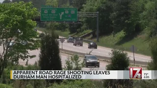 Apparent road rage shooting leaves Durham man hospitalized