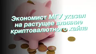 Экономист МГУ указал на растущее влияние криптовалютного хайпа