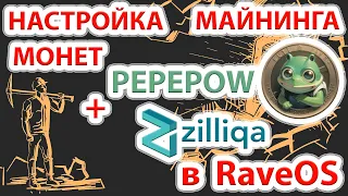 Настройка майнинга профитной монеты Pepe Pow (Pepew) + Zilliqa в RaveOS