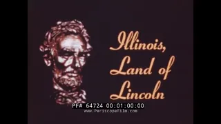 ILLINOIS LAND OF LINCOLN  1947 EDUCATIONAL FILM  CHICAGO  MIDWAY AIRPORT  64724