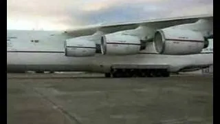 Ukrainian Antonov 225 Mriya the biggest plane in the world before it was destroyed