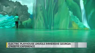 Electric Playhouse showcasing Georgia O'Keeffe art with interactive exhibit