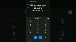 How to force 4g or 5g on any smartphone