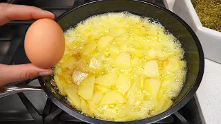 Traditional Spanish omelette with ONLY 3 ingredients! Everyone will be delighted