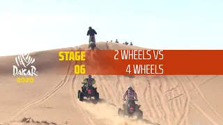 Dakar 2020 - Stage 6 - 2 Wheels vs 4 wheels