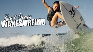 WAKESURFING with Sky Brown & Ocean | 11 yr old skateboarder | Tokyo Olympics 2020