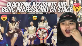 Blackpink Accidents and Being Professional on Stage | Reaction