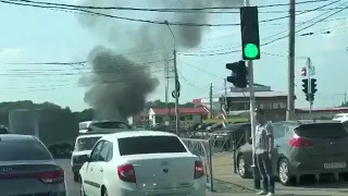 В Ставрополе взорвалась легковушка