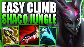 CHALLENGER JUNGLER SHOWS YOU THE EASIEST WAY TO ESCAPE LOW ELO WITH AD SHACO! - League of Legends