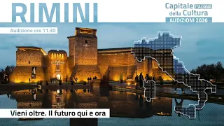 Il Meeting per "Rimini Capitale italiana della Cultura 2026"