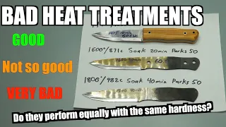The BIGGEST LIE in the knife industry- Good Heat Treatment vs BAD Heat Treatment