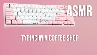 [ASMR] Keyboard Typing in a Busy Coffee Shop - KKOTO ASMR