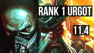 URGOT vs GANGPLANK (TOP) | Rank 1 Urgot, 11/2/5, Rank 23 | NA Challenger | v11.4