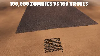 Ultimate Epic Battle Simulator 2 | 100,000 Zombies vs 100 Trolls