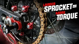 Get more torque out of your Africa Twin with a 44 Tooth Sprocket.  SO MUCH BETTER!