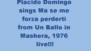 Placido Domingo sings Un Ballo ACT 3 Aria live 1976!!