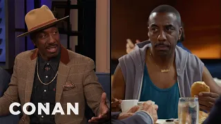 JB Smoove Pitches His “Curb” Ideas To Larry David | CONAN on TBS
