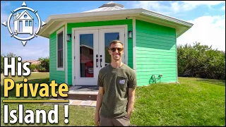 He bought a forgotten island & built a tiny home (for cheap)