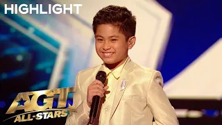 11-Year-Old Peter Rosalita WOWS The Judges With His Voice! | AGT: All-Stars 2023