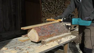 Electric chainsaw mill (DIY) - Makita UC3551A, 2000W