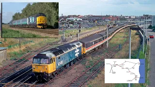 The Wherry Lines Revisited, Short Set Class 37, 47 and 68 Plus the Yarmouth Drags