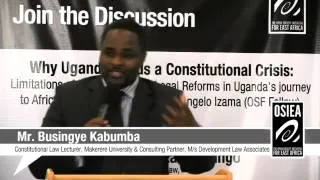 Mr.Busingye Kabumba: Why Uganda needs a Constitutional Crisis