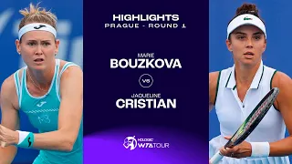 Marie Bouzkova vs. Jaqueline Cristian | 2023 Prague Round 1 | WTA Match Highlights